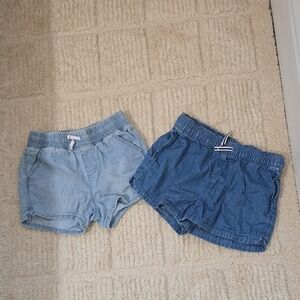 Kids Denim Shorts Duo - Light Blue and Dark Blue